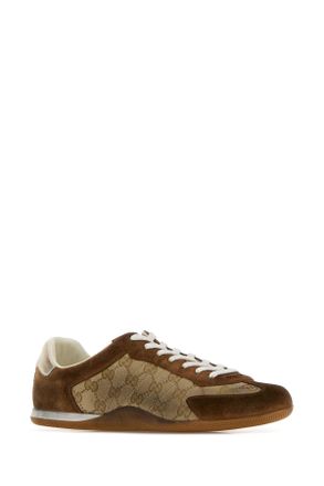 Gucci Mens Multicolor Fabric And Suede Gucci Shift Sneakers Sundnsavrvwhvrv Calf Skin