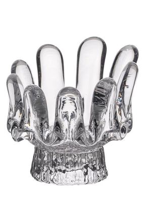 Kosta Boda Sunflower Glass Votive Holder in Clear at Nordstrom, Size Medium