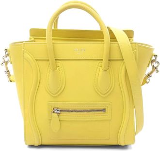 Celine nano Luggage tote bag - Yellow