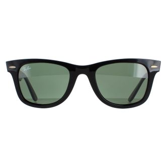 Ray-Ban Unisex Sunglasses Wayfarer 2140 901 Black Green G-15 Medium 50mm - One Size