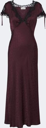 Rixo Fern satin jacquard midi dress