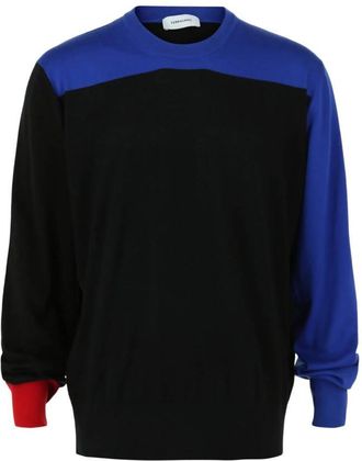 Ferragamo Ferragamo Colorblock Long Sleeve Cashmere Sweater