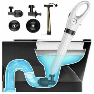 OEM Desatascador De Inodoro, Desatascador De Tuber&iacute;as De Inodoro De Alta Presi&oacute;n Con Bar&oacute;metro, Desatascador De Inodoro Con 4 Cabezales De &Eacute;mbolo E Inflad