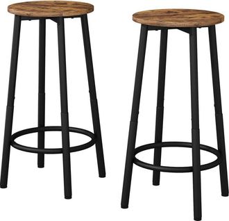 Vicco Taburete De Bar Conjunto De 2 Edmonton, Roble R&uacute;stico, 31.5 X 64 Cm 2 Partes Vicco