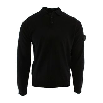 Stone Island Round-neck Knitwear, male, Black, Size: S Round-neck Knitwear