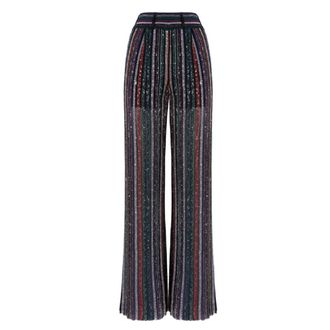 Missoni Wide Trousers, female, Multicolor, Size: S Wide Trousers