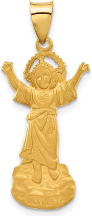 Diamond2Deal 14k Yellow Gold Hollow Divine Child Jesus Figure Charm