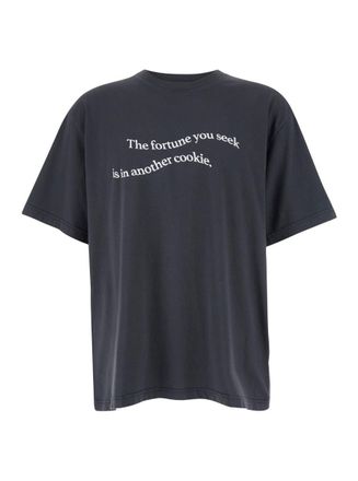 Bluemarble Lucky Grey T-Shirt In Cotton Man