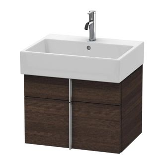 Duravit Duravit Vero Air Mueble De Pared 58,4 X 43,1 Cm, 1 Caj&oacute;n, 1 Extra&iacute;ble, Para Vero Air 235060, Color (frente/cuerpo): Decoraci&oacute;n Casta&ntilde;o Oscuro - Va6505
