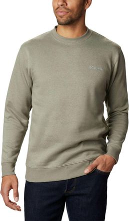 Columbia Hart Mountain Ii Crew Top In Stone Green Heather