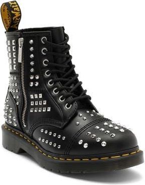 Dr. Martens 1460 Black Atlas Studded Boot at Nordstrom Rack, Size 6Us/ 4Uk