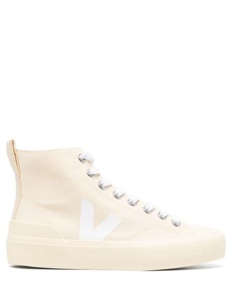 Veja logo-patch sneakers - Neutrals