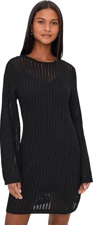 Barbour Daya Knitted Mini Dress Womens Dress Black : 14, Cotton/Jersey
