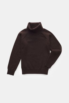 Braun Hamburg Men - Kids cashmere turtleneck jumper dark brown