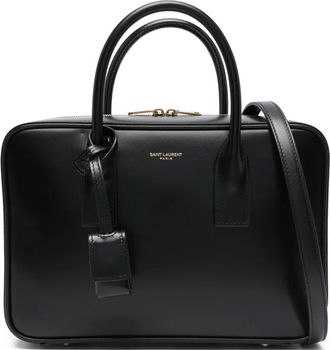 Saint Laurent Leren shopper - Zwart