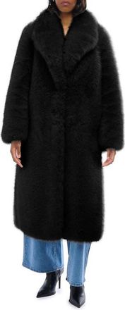 Azalea Wang Bcardi Faux Fur Coat in Black at Nordstrom, Size X-Large