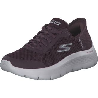Skechers Womens Go Walk Flex Hands Free Slip-ins-Grand Entry Sneaker, Burgundy, 8 UK