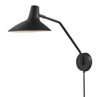 Nordlux Modern Indoor Wall Light Black Metal E14 Touch Switch - No, IP20