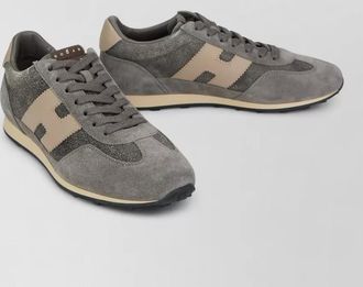 Hogan leather lace-up sneakers