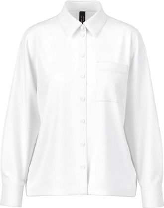 Marc Cain Klassische Bluse - Dames - Overhemden - Wit - S - Overhemden