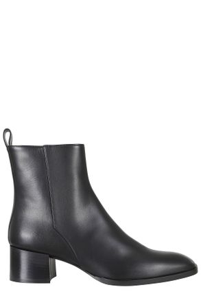 Roberto Festa Milano Black Loren Side Zip High Heel Leather Ankle Boots