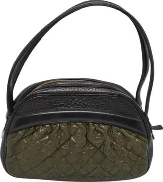Louis Vuitton Tweedehands leren Louis Vuitton tassen - Dames - Vintage Handtas - Groen - ONE Size - Vintage