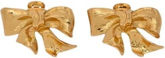 Moschino Pendientes de clip con lazo - Accessories - Mujer - Amarillo - ONE SIZE