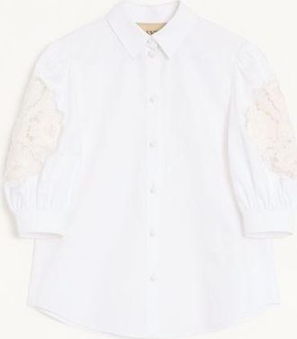 Valentino Cotton Popeline Shirt Woman WHITE 36