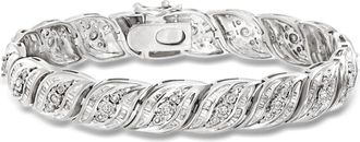Ross-Simons Diamond Bracelet in Sterling Silver