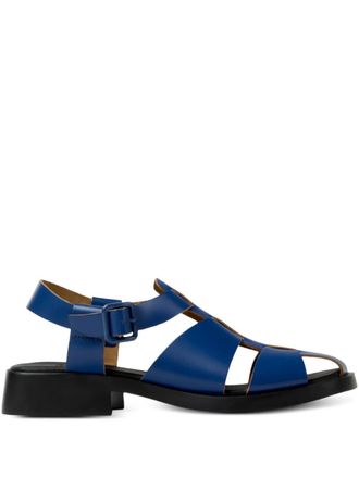 Camper Dana buckled leather sandals - Blue