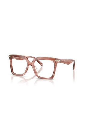 Michael Kors 53mm Square optical glasses in Pink at Nordstrom