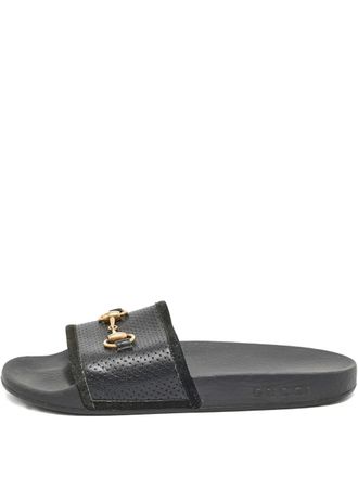 Gucci Loafers met horsebitdetail - Zwart
