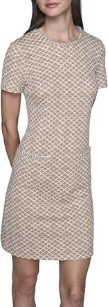 Karl Lagerfeld Karl Lagerfeld Pinwheel Knit Tweed Dress