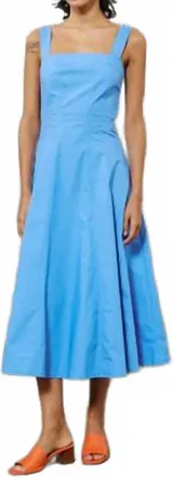FRNCH Alfreda Midi Dress In Bleu Lavande