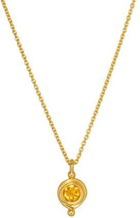 Ottoman Hands Birthstone Pendant Necklace in November at Nordstrom
