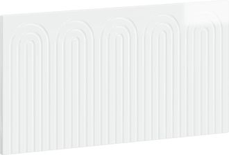 vidaXL Cabecero Montada En La Pared Alkmaar Blanco Brillante Vidaxl