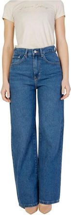 Only Blauwe Baggy Katoenen Jeans - Dames - Loose Fit Jeans - Blauw - W31 L32 - Katoen - Jeans