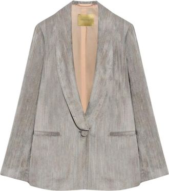 Momoni Pembroke Blazer - Dames - Blazers - Grijs - M - Jassen