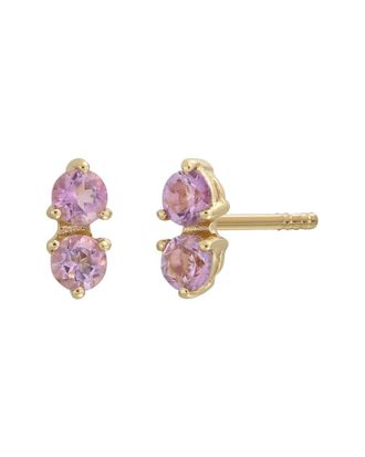 Bony Levy 14K 0.40 Ct. Tw. 4 Amethyst Stud Ear Earrings