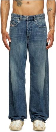 Diesel Heren, Jeans, Blauw, Maat: W32 L32 Katoen