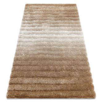 RugsX Rugsx - Alfombra Moderno Flim 007-b2 Moderno, Rayas - Structural Beige Beige 120x160 Cm
