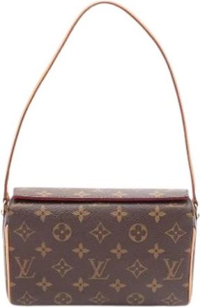 Louis Vuitton Pre-owned Recital Handtas - Dames - Vintage Schoudertas - Bruin - ONE Size - Leer - Vintage