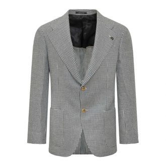 Gabriele Pasini Blazers, male, Gray, Size: XL Double-Breasted Blazer