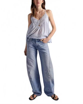 Free People Fable Twist Seam High Rise Jeans In Art School