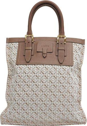 Loewe Beige Canvas Tote Bag (Pre-Owned)