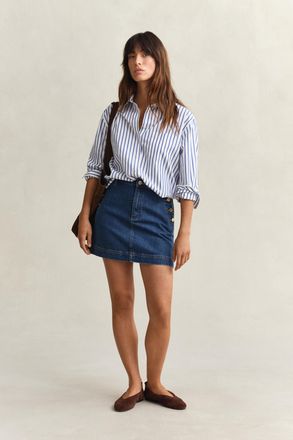 GANT Women Denim Mini Skirt (34) MID BLUE
