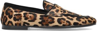 Dolce & Gabbana Loafers met een dierenmotief - Heren - Loafers - Bruin - 43 1/2 EU - Schoenen