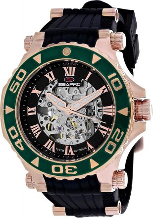 Seapro Mens Seaway Black Dial Watch