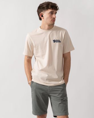 Fj&auml;llr&auml;ven Mens T-Shirt in Ivory Cotton - Size X-Large