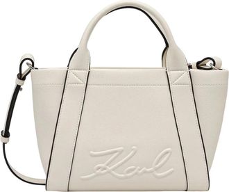 Karl Lagerfeld Sac Cabas K/Ville - Dames - Shoppers - Wit - ONE Size - Tassen